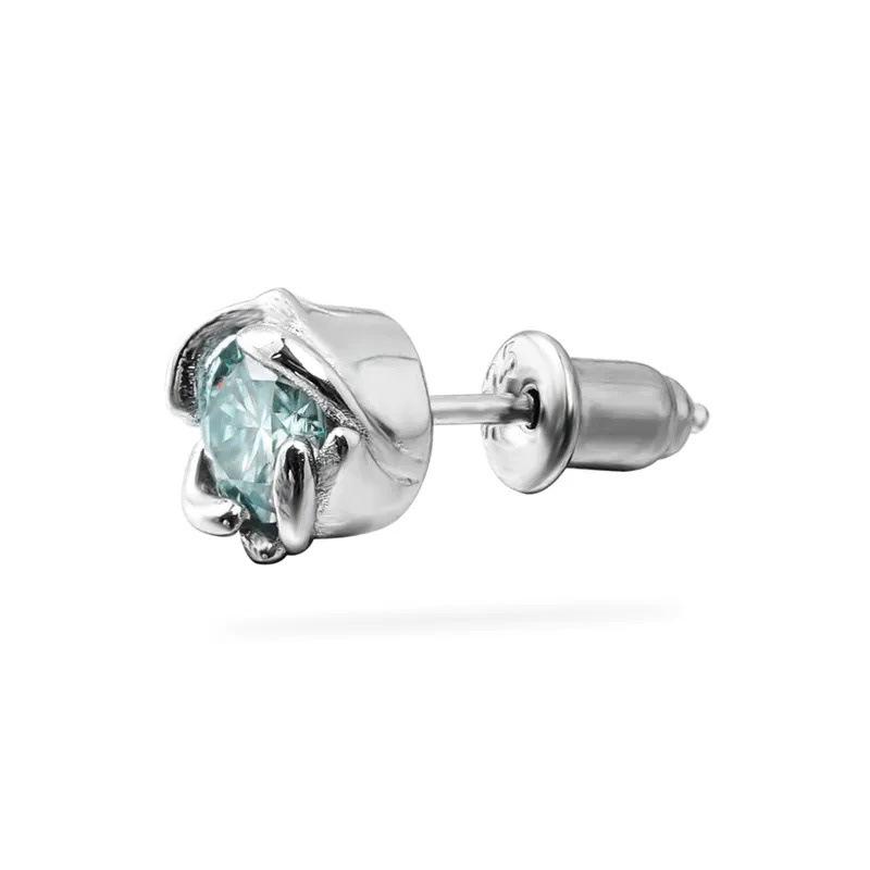 Zircon Romantic Rose Stud Earrings - Hip Hop Style, Versatile & Unique Design