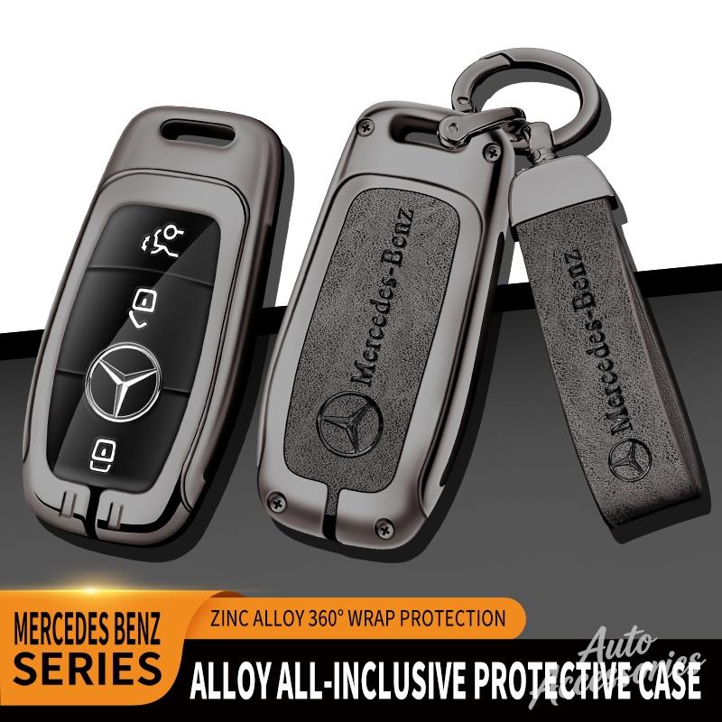 CRX1 Leather Car Key Cover Key Protection Shell Keychain for Mercedes Benz AMG E C S GLC Class E200 E400 E63 W213 S550 S560 C260 A200