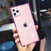 Creative square iPhone17 protective case, fluorescent color TPU Apple XsMax16promax mobile phone case, suitable for 15.
