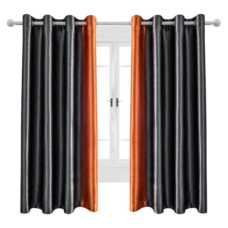 Brocade Silk Cotton Black And White Nylon Full Blackout Finished Curtains Prague Curtains Window Screens