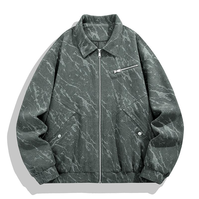 Spring and Autumn Jacket Men's Jacket Sports and Leisure Workwear Collar Jacket Versatile Top