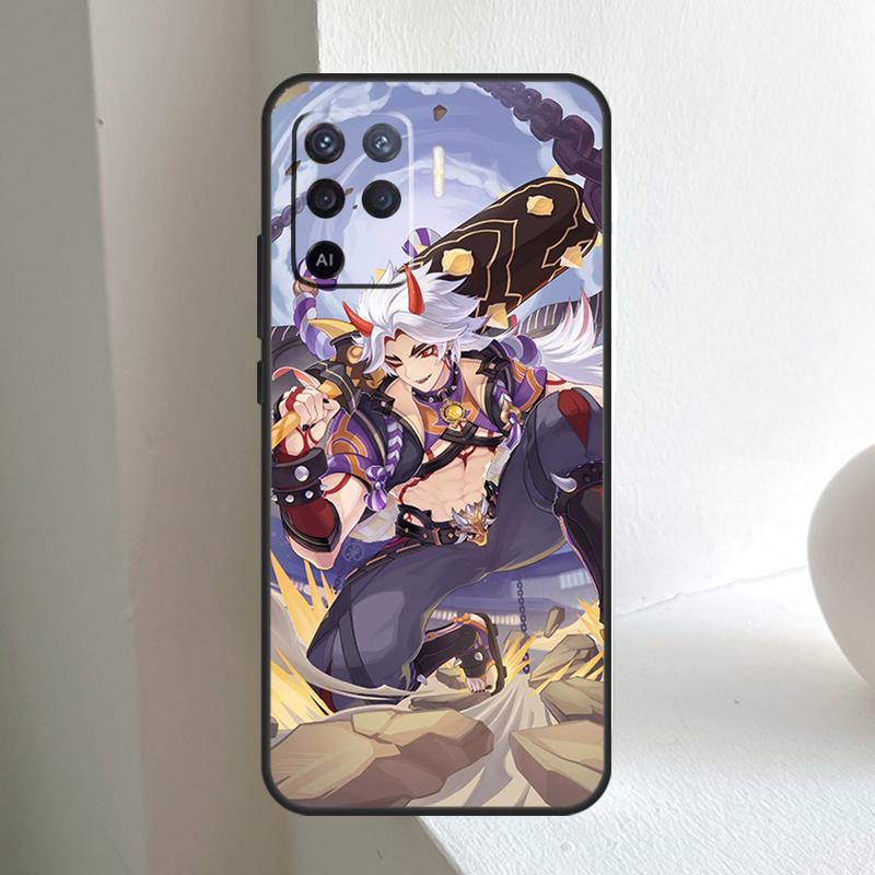 Genshin Impact Arataki Itto For OPPO A78 A98 A18 A38 A58 A5 A6 Pro A15 A17 A57 A16 A76 A96 A54 A74 A94 A40 A60 A80 Case