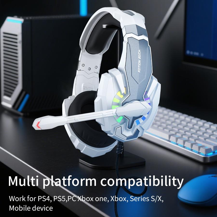 G9000 Plus Rgb Led Gaming Headset with Microphone Wired Noise Cancelling Stereo Sound for Pc Ps4 Xbox One Switch