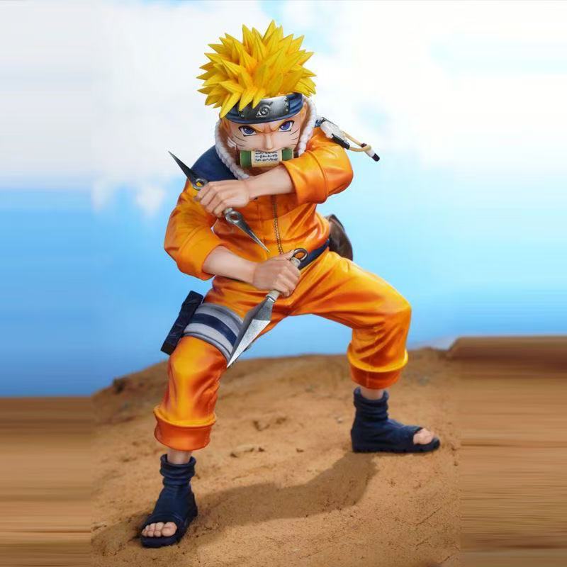 Latest In Stock Anime Naruto Figure 18cm Uzumaki Naruto Figurine Statue Action Figures Doll Model Room Decoration Toy Gift
