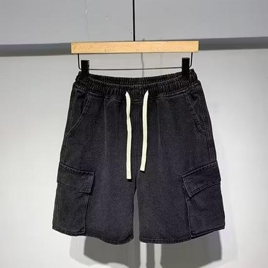 Summer Denim Mid-Length Casual Loose Straight Shorts - Live Broadcast Style