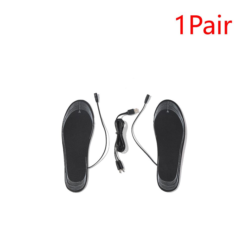 Unisex Heated Shoe Insoles Cuttable Rechargeable Heated Insoles Adjustable Temperature Multifunctional for Winter Outdoor Sports