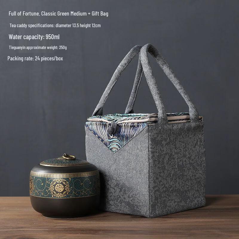 Ceramic Tea Caddy Gift Box