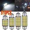 5/10 Stück Auto LED C5w/C10w Front- und Rückseiten-Leselichtbirne Doppelkontakt Superhell Dekodiert Kennzeichen-/Instrumentenlicht