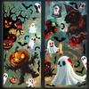 Halloween Decorations Horror Bat Ghost Static Stickers Creative Pumpkin Death Glass Stickers