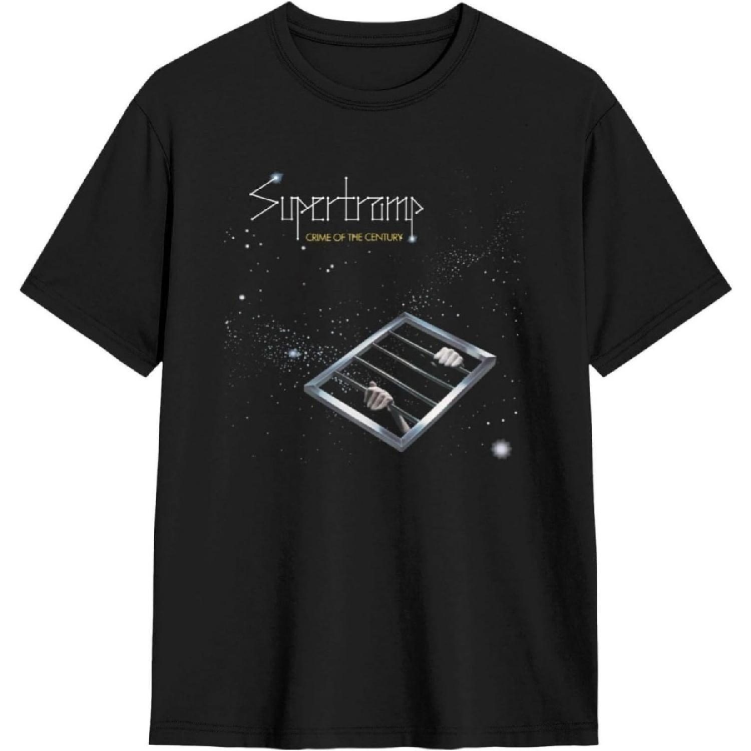 JOISOMI Short Sleeve T-Shirt Supertramp Crime of The Century Casual Shirts Crew Neck T-Shirt Athletic Shirts S