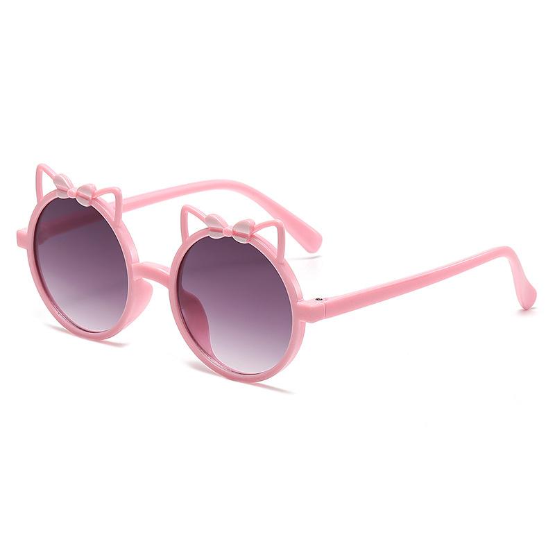 Baby Special Sun Protection Sunglasses, Cartoon Cat Ear Design, Uv400 Protection Kids Sunglasses 2342