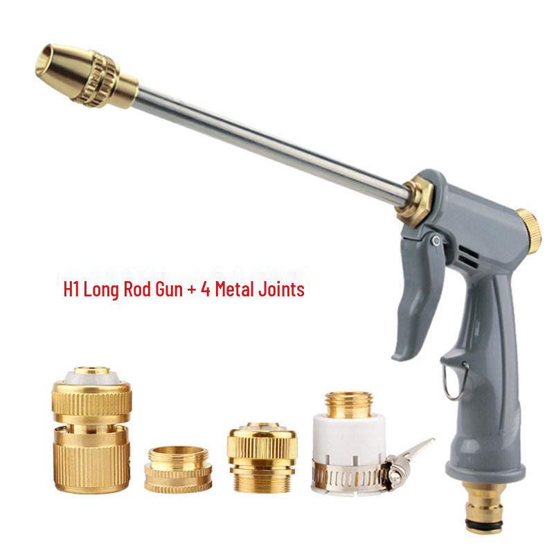 Pressurized Water Gun & Telescopic Hose Set for Car Wash and Gardening