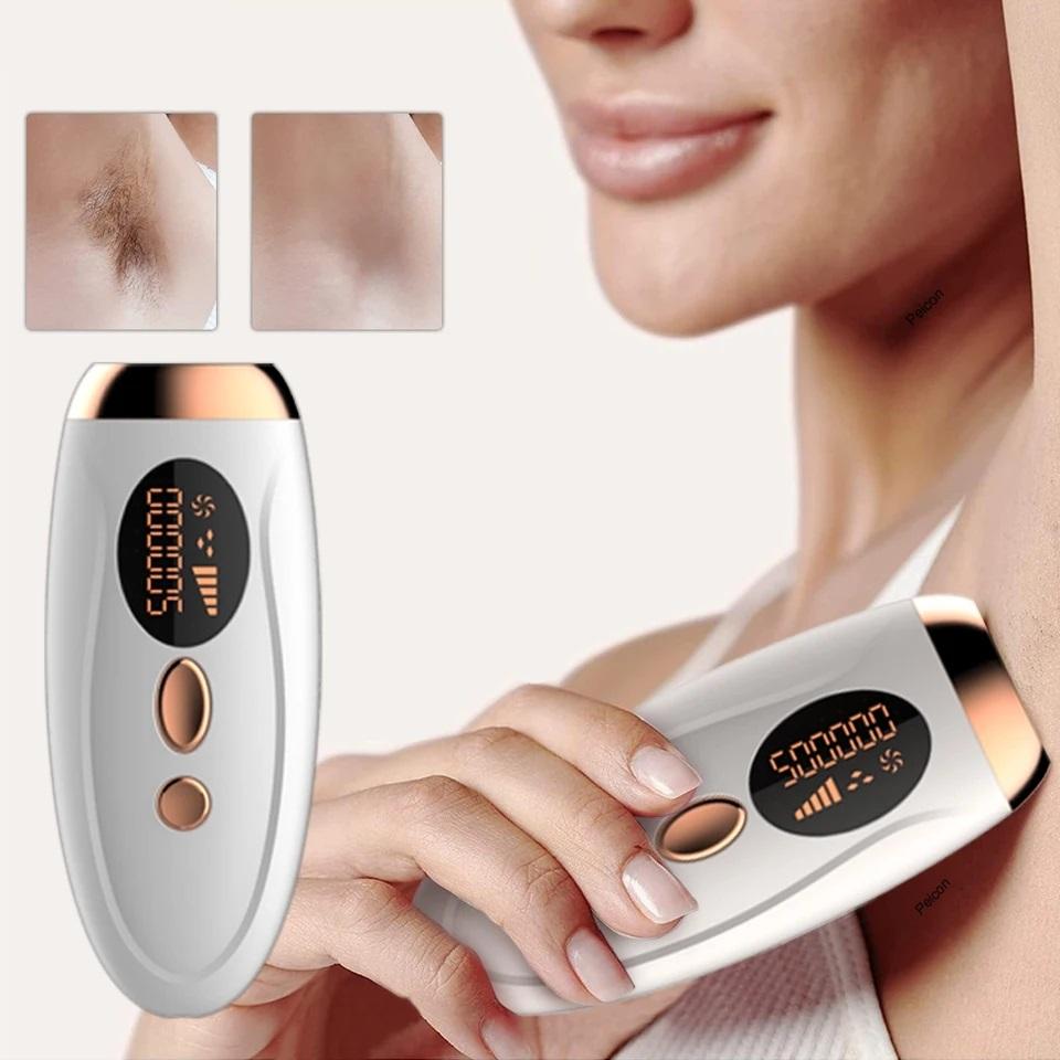 HOMZY Portable IPL Laser Epilator 999999 Flashes - Painless, Permanent Hair Removal for Women’s Body and Bikini Line