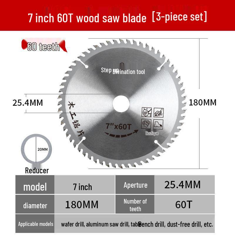 Dual-Purpose Aluminum-Wood Saw Blade: High Hardness Alloy Teeth for Woodworking and Ecological Boards