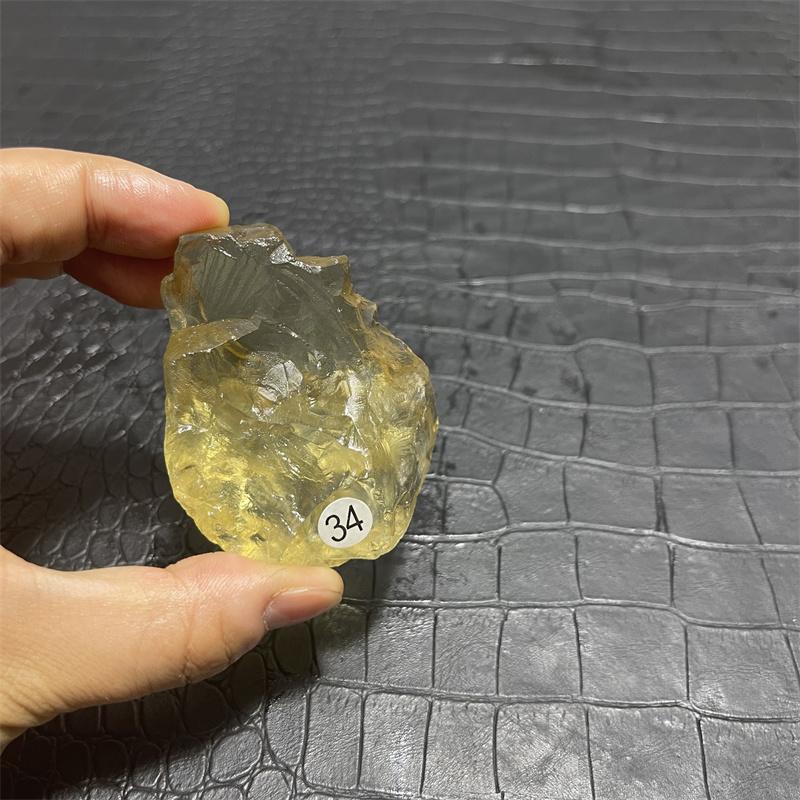 Natural Topaz Crystal Rough Raw Stone Rock Specimen Brazil