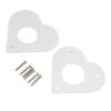 Bird House Guard Metal Portal Aluminum 28mm 32mm Diameter Hole Heart Shape Metal Bird House Guard