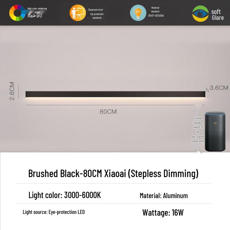 Minimalist Modern Strip Wall Light for Bedroom, Living Room, or Sofa Area