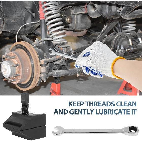 Suspension Strut Spreader Tool, Split Hub Steering Knuckle Spreader, Metal Double Ended Suspension Expansion Hub Clamp Tool, Easy to Detach and