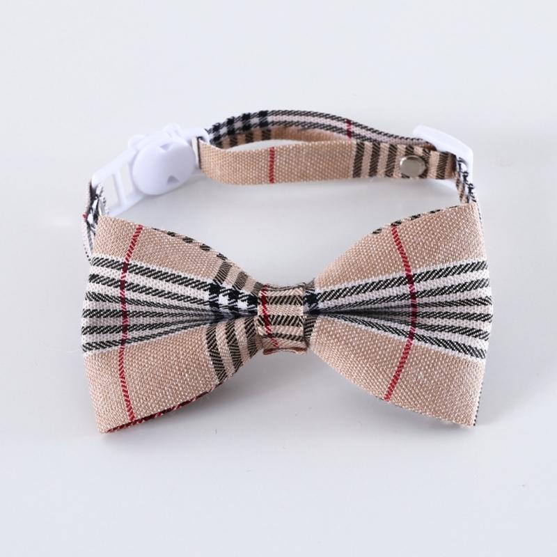 2PCS Adjustable Cat Collar Christmas Party Dogs BowTie Collar Pet Breakaway Necktie Collar Pet Festival Party Supplies