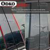 6PCS Black Car Door Window Column BC Pillar Post Trim PC Sticker Fit For Lexus CT200h CT 200 200h 2011 -  Accessories
