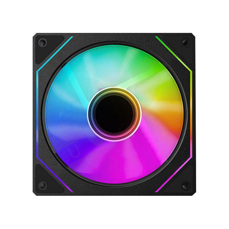 Prism 4Pro ARGB-Gehäuselüfter-Set, 12 cm, Mystic Light Sync, 5 V, 3-polig, Computergehäuselüfter, Doppelpack, RGB-Lüfter