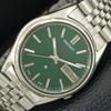 GENUINE VINTAGE SEIKO EXPO 70 AUTOMATIC JAPAN MENS GREEN DIAL WATCH A708750-1