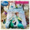 Girls' Frozen Princess Cartoon Cotton Bedding Set - 3 Pieces