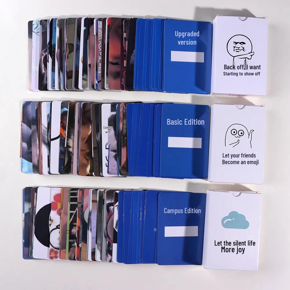 3 Sets of Emoji Playing Cards: Card Game & Battle Table Game with 0.01 Free Shipping