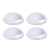 4pcs Automobile Round Reflector 1.65in Transparent Safety Reflector for Driveway Fence Gate Posts Trailers