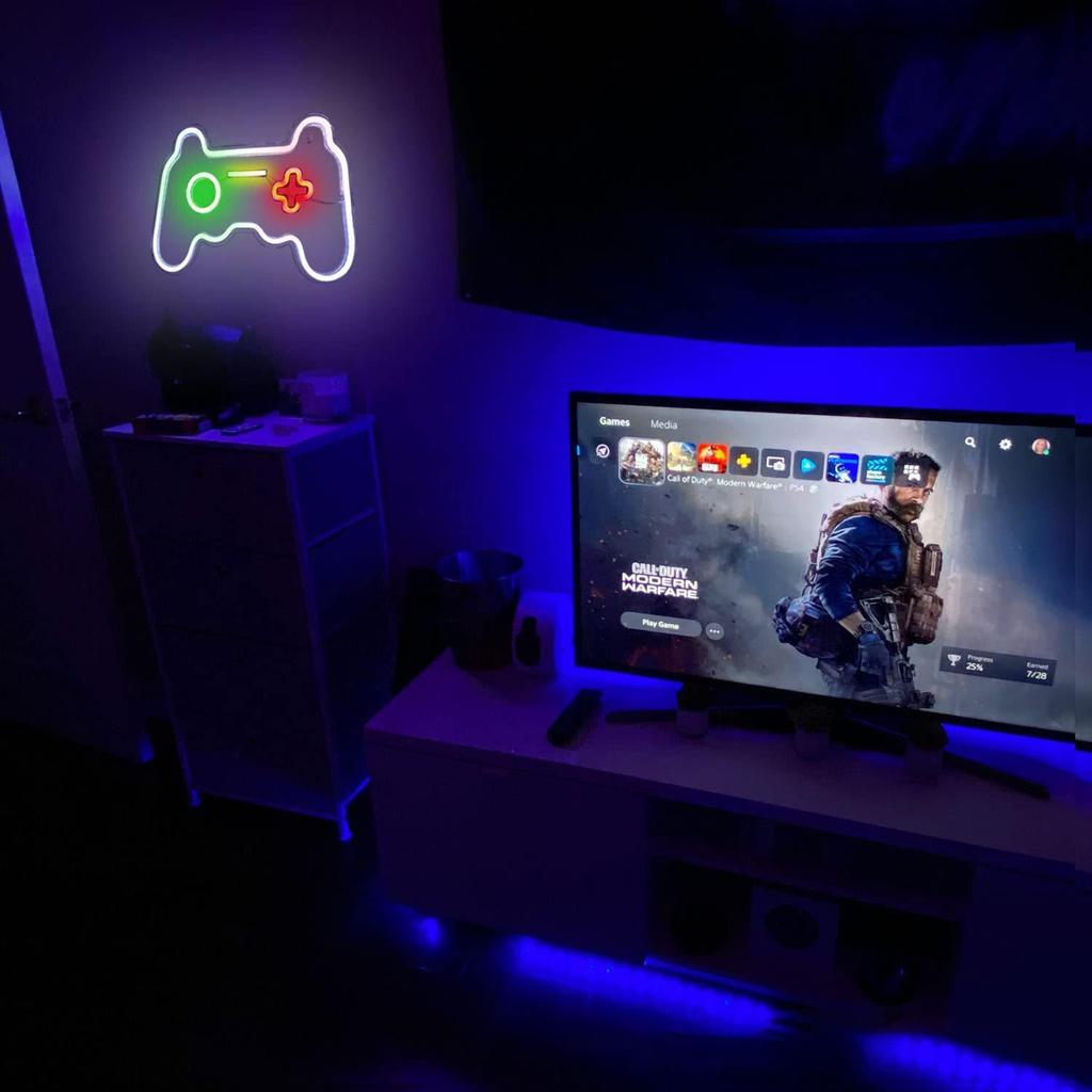 LED Neon Game Controller Ambient Light for Room Decoration