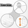 Pull Out External Parrot Feeder Bird Decorative Clear Bath Dish for Outdoor Outside