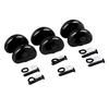 6Pcs Electric Guitar Tuning Peg Key Button Folk Guitar Tuning Peg Handle for Replacement Black