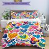 3pcs Colorful Hearts Bedding Set, Ideal for Home Use, Suitable for Bedroom Decor (1*Duvet Cover + 1/2*Pillowcases, No Core) yy250821190