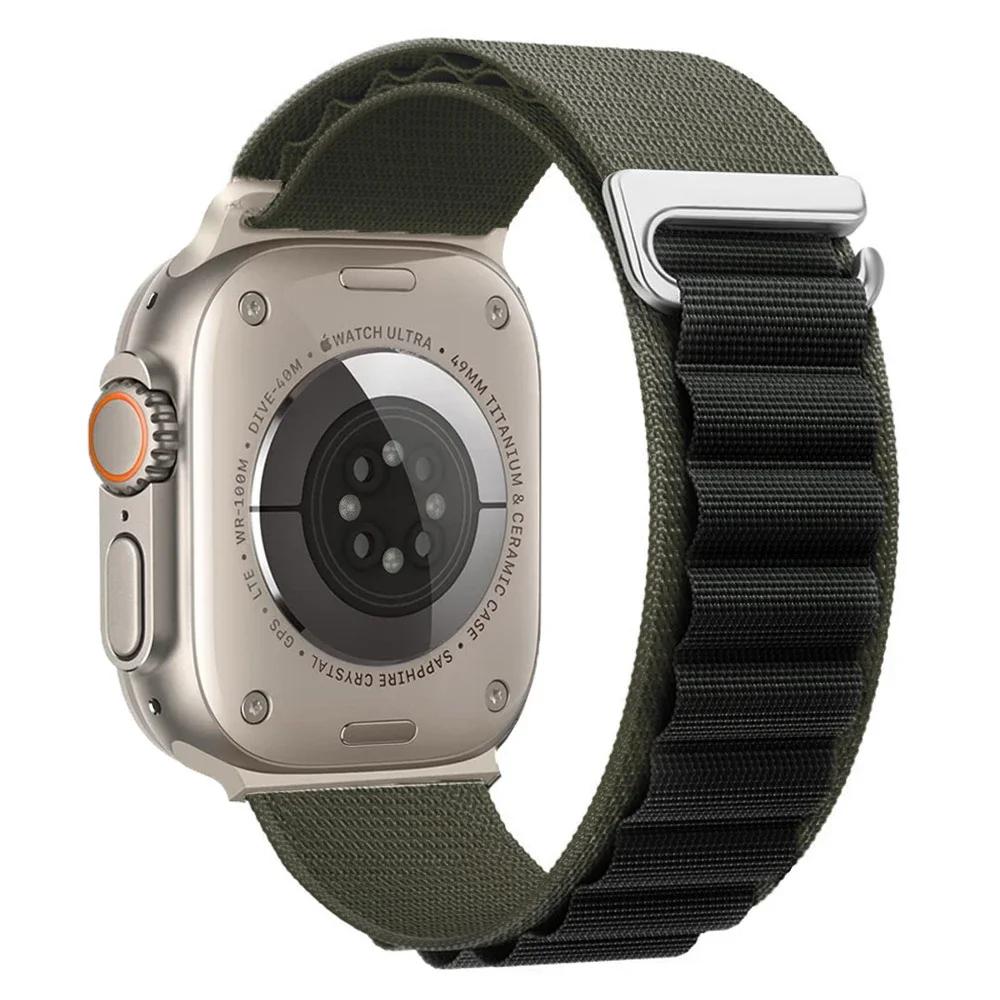 Alpine Loop Strap For Apple Watch Ultra 3 Band 49mm 11 10 9 8 7 46mm 42mm 45mm 41mm Nylon Sport Bracelet iWatch 6 5 SE 44mm Belt