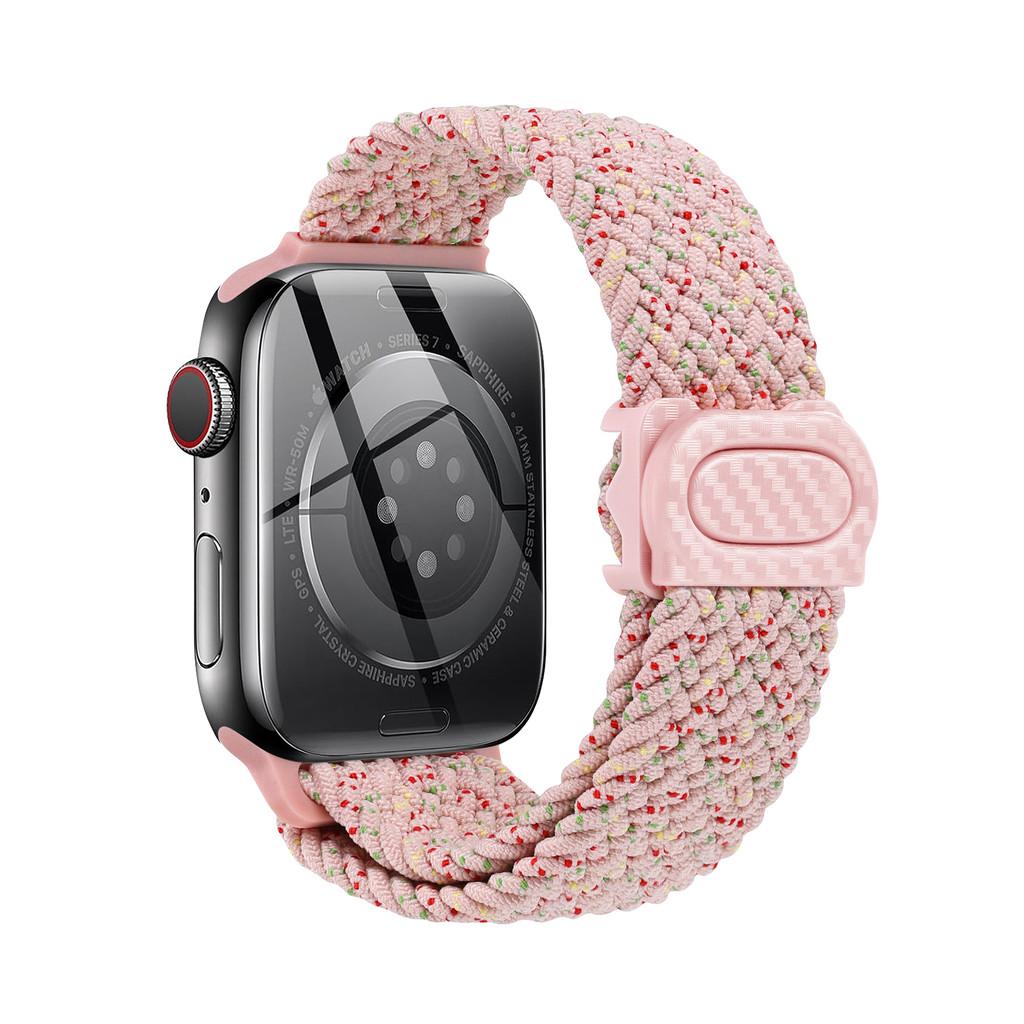 Strap For Apple watch band 44mm 42mm 40mm 45mm 46mm 41mm 49mm Braided Solo Correa Bracelet iWatch 11 10 9 8  7 6 5 4 se Ultra3