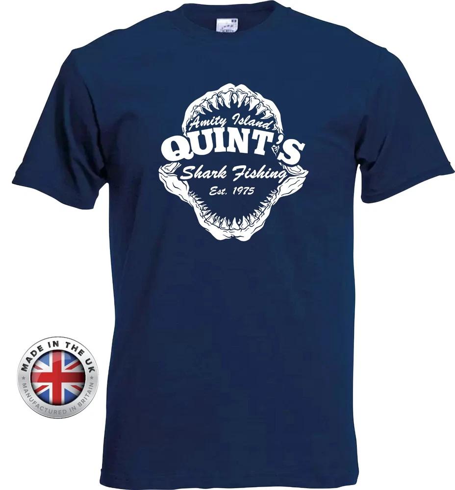 Jaws Tshirt Amity Island Fishing Tshirt Shark TShirt UnisexLadies Fitted Tee S
