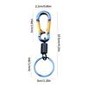 Titanium Carabiner, Bike Keychain, Metal Key Chain, Titanium Keychain, Motorcycle Keychain Clip, Belt Loop