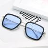 High Quality Durable High Quality Fashion Tony Stark Sun Glasses Iron Man Sun Glasses Vintage Square Metal Frames