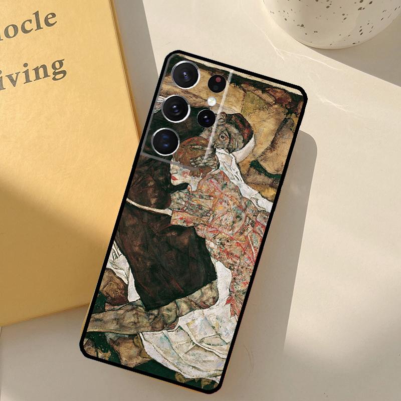 Egon Schiele Phone Case For Samsung Galaxy S25 S20 S21 S22 S23 S24 Ultra S9 S10 Plus S25 FE Cover Shell