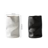 Ceramic Vase Irregular Wrinkles Origami Vase Ceramic Handicrafts Flower Arrangement Accessories Terrarium Home Decoration