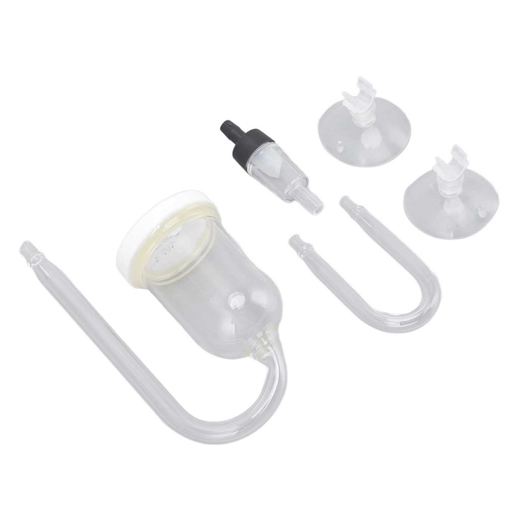 Aquarium Bubble Diffuser Prevent Clogging Transparent Glass Fish Tank Air Refiner for Dissolved