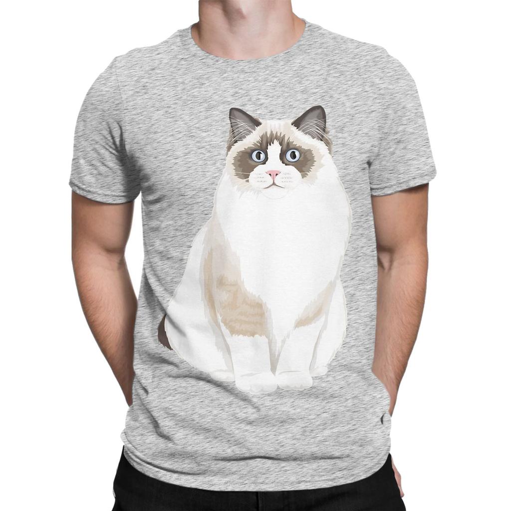 Seal Bicolor Ragdoll Funny 100 Cotton TShirt Ragdoll Tops Tees For Unisex
