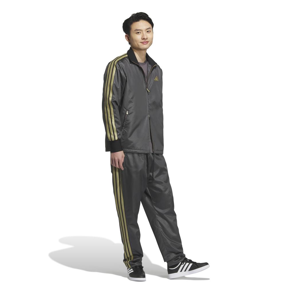 Adidas Soft Ground Wind Size Metallic Medium Men's Jacket, TI377, Black/Gold (KA1248),