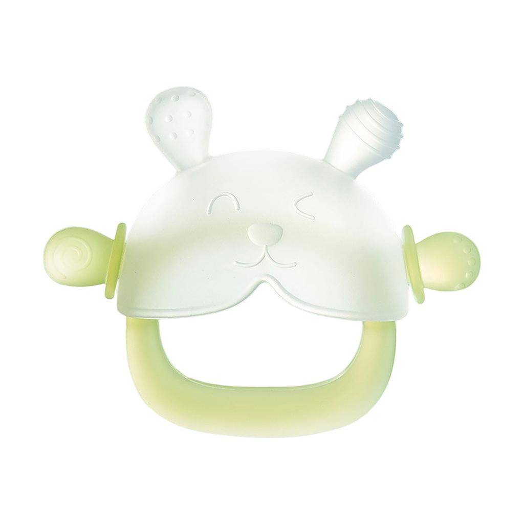 Food Grade Silicone Baby Teether Toy Soft Safe Chewable Teething Ring for Infant Oral Care and Sensory Development