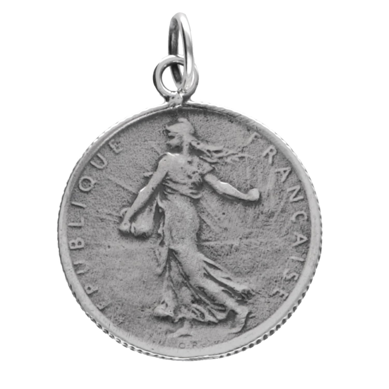 

Gin no Selectable World Coin Silver 925 Necklace Coin Necklace with Chain Coin Reversible Silver Coin Pendant [Shinjuku Kura] (F) срібний