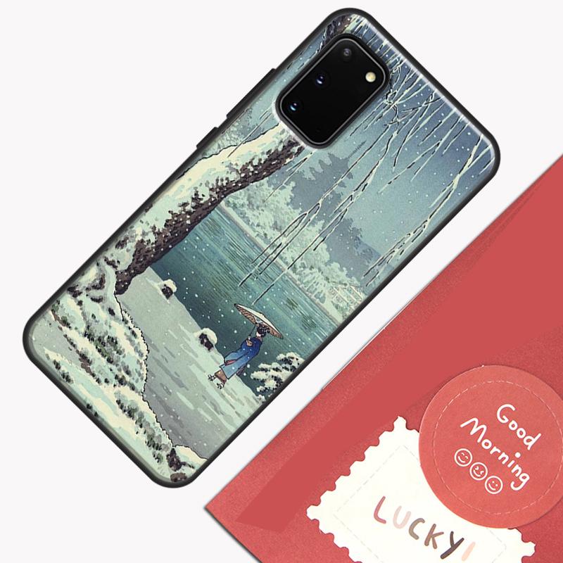 Japanese Ukiyo-e Art Phone Case For Samsung Galaxy S26 S25 Ultra S20 S21 S22 S23 S24 S10 Plus S25 FE Cover Shell