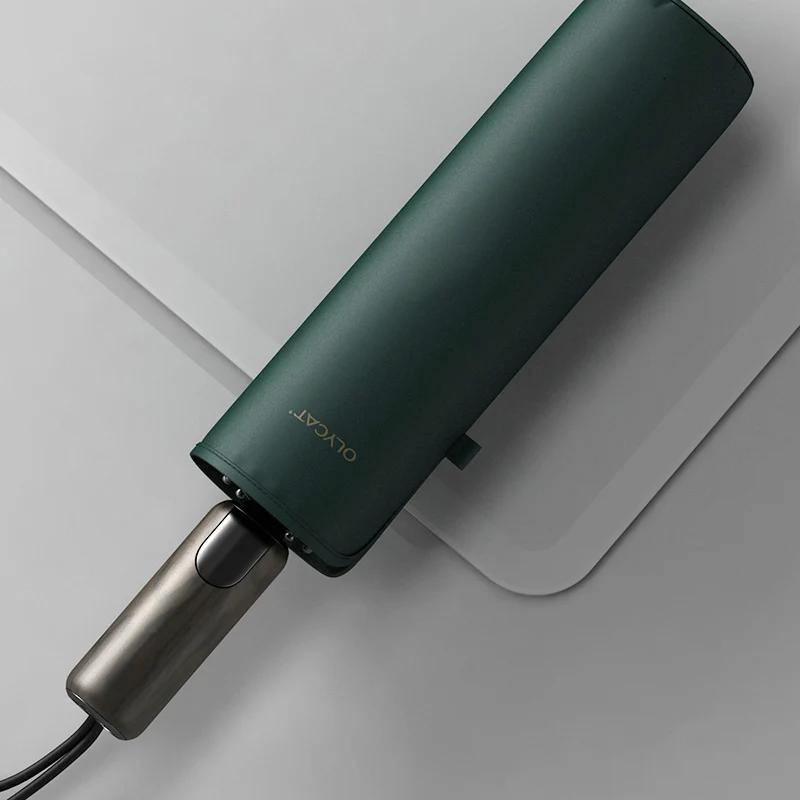 

Автоматический зонт для мужчин 10 спиц ветрозащитный большой дождевик деловой стиль складной зонт для гольфа уличный мужской зонт зелёный