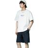 Converse T Shirts Men's White Crew Neck Moderate Straight Fit 10025442-A02
