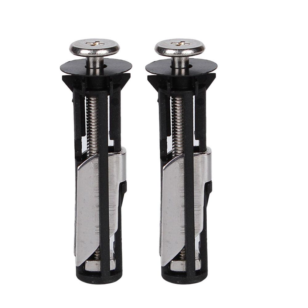 2Pcs Universal Stainless Steel Water Tank Toilet Seat Hinges Bolts Screws Replacement Bathroom Fixture Toilet Lid Fixing Parts