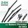 For Subaru Forester SG MK2 2005-2007 2006 Wiper Front & Rear Wiper Blades Windshield Windscreen Window Brushes 21"+19"+14